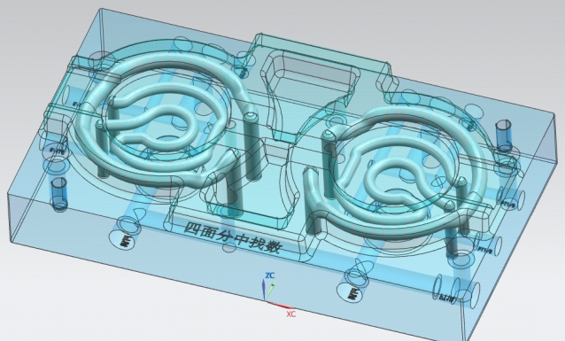 Conformal cooling tooling model